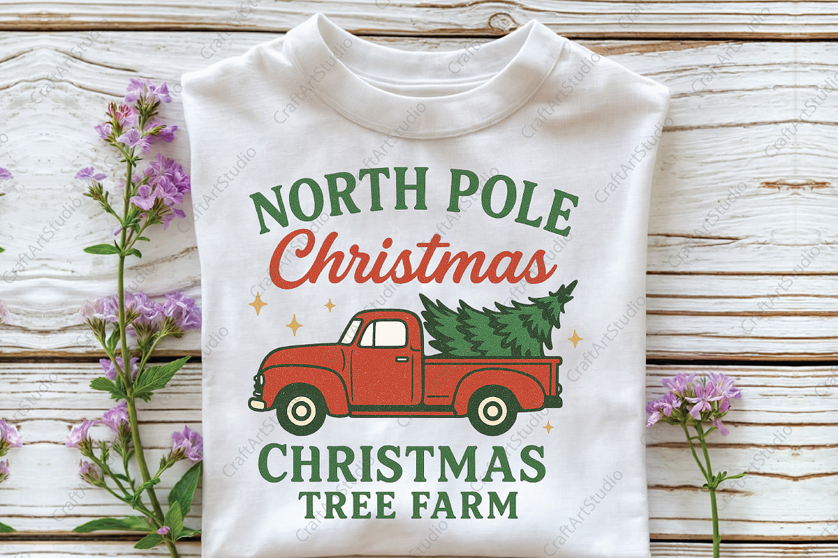 North Pole Christmas Tree Farm PNG, an Illustration by CraftArtStudio (Photo 3 of 4)