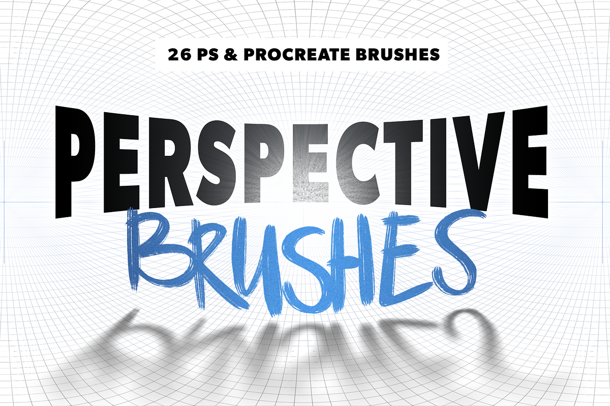 PERSPECTIVE - Ps & Procreate Brushes, a Brush Add-On by HEJBRUSH.COM (Photo 1 of 2)