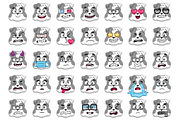 Bulldog Emoji Set, an Animal Illustration by Cartoon Shop (Thumbnail 3 of 10)