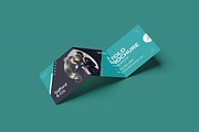 Square Z Fold Brochure Mockup, an Advertising Mockup by YurnalisPerix (Thumbnail 4 of 5)