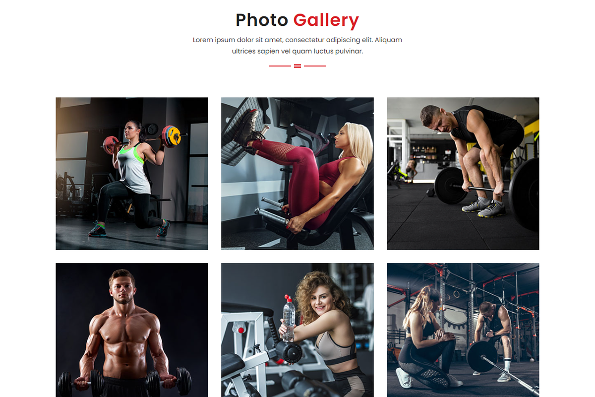 Gym & Fitness Website HTML Template, a Bootstrap Template by Themeplaza (Photo 4 of 5)