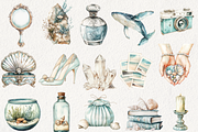 Siren’s Ocean Song Clipart, an Illustration by NadiaTheronArt (Thumbnail 2 of 4)