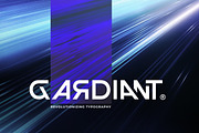 Gardiant - Futuristic Logo Font, a Sans Serif Font by Bale Type (Thumbnail 1 of 9)