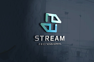 Stream Letter S Logo