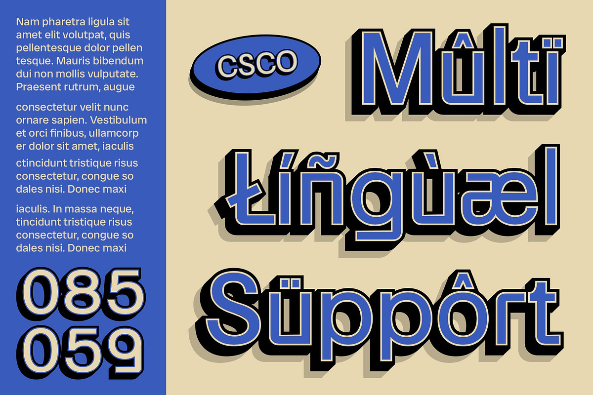 CS Cruise 3D, a Sans Serif Font by Craft Supply Co. (Photo 7 of 8)