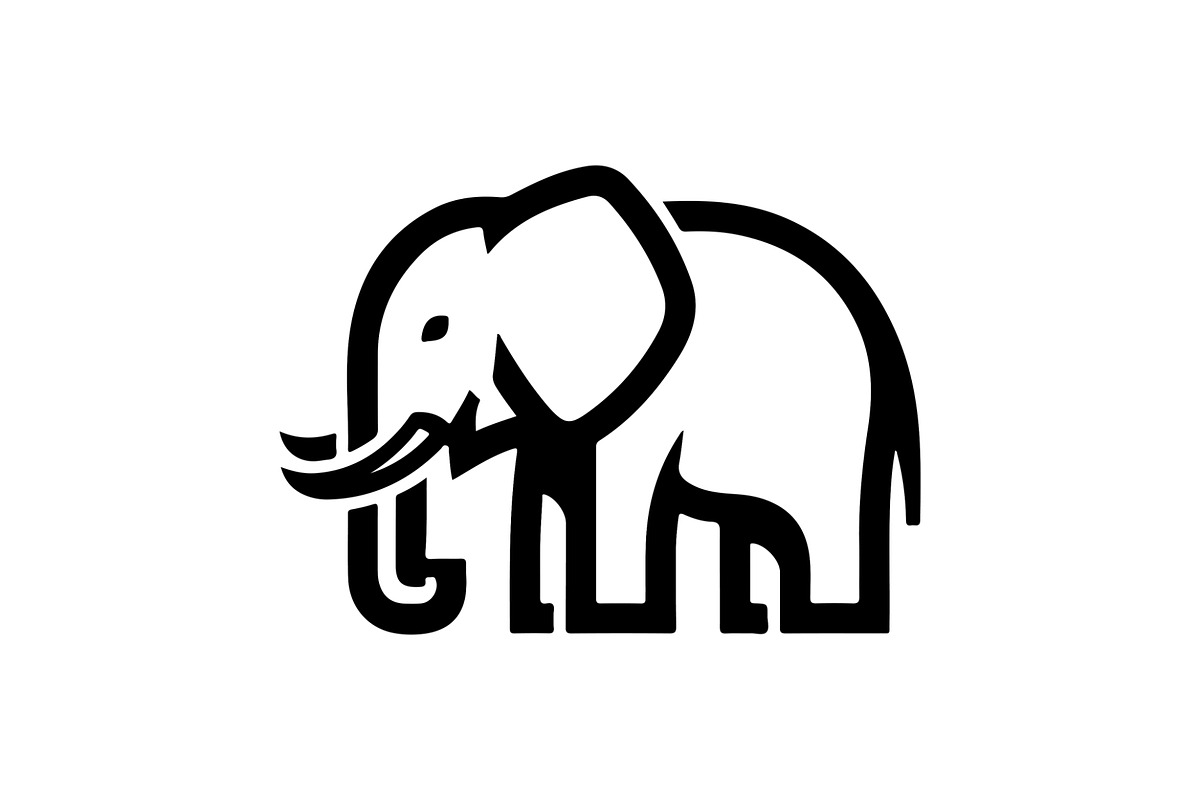 Elephant Vector Elements Bundle, an Animal Illustration by balal (Photo 4 of 17)