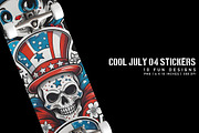 Cool July 04 Stickers, an Object Graphic by Digital Art Creations (Thumbnail 5 of 6)