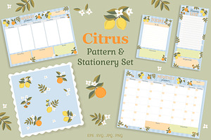 Citrus Pattern & Planner Set