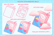 Cute Procreate Bundle, Kawaii Stamps, a Brush Add-On by InkPrintsTattoo (Thumbnail 6 of 11)