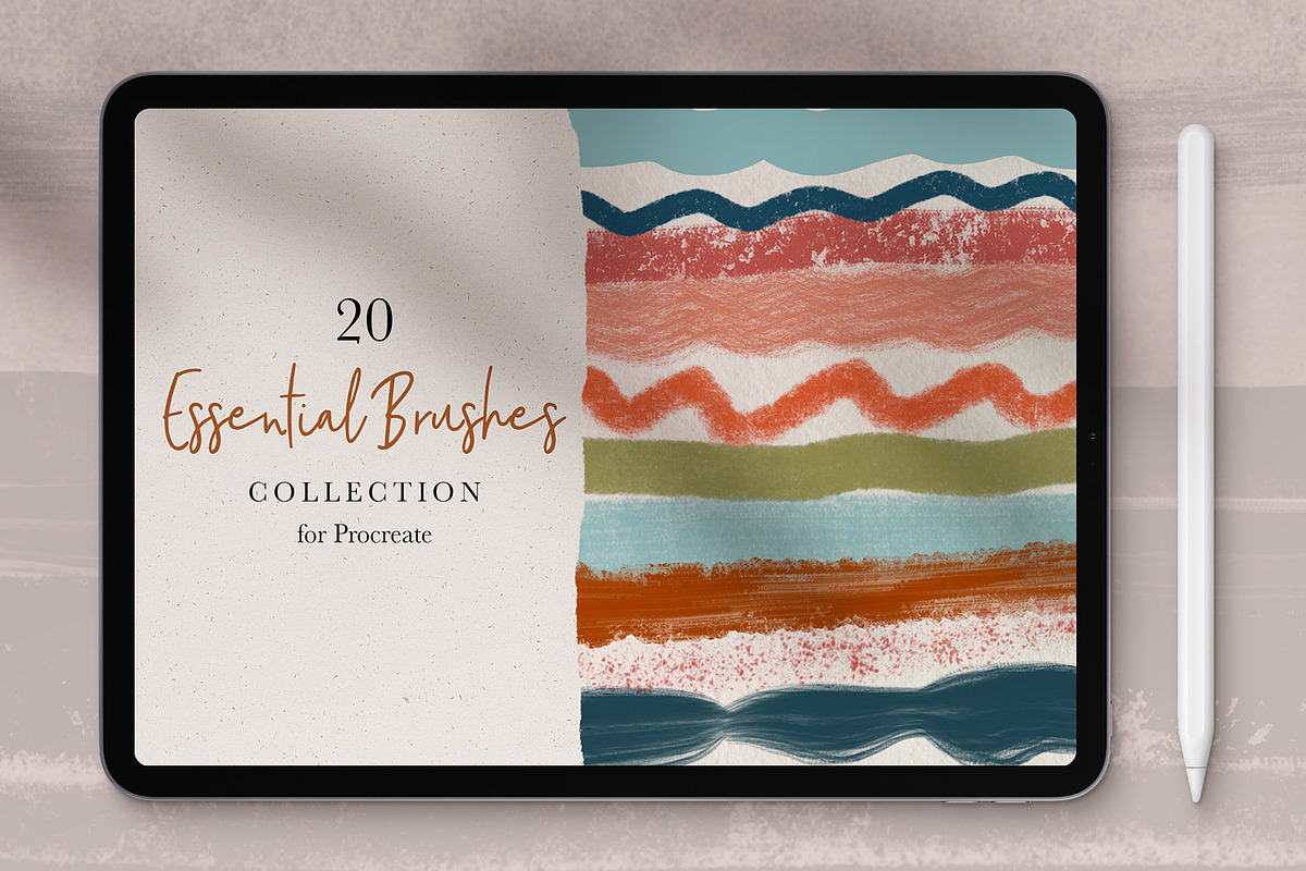 20 Essential Procreate Brushes, a Brush Add-On by Sweet Fig (Photo 1 of 10)