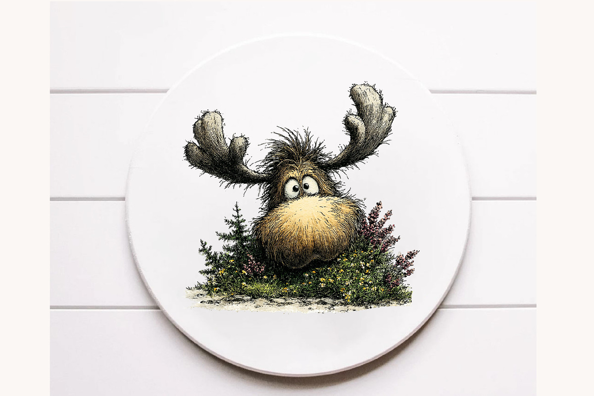 Whimsical Peeking Woodland Animals, a Seasonal Illustration by Designworld (Photo 11 of 11)