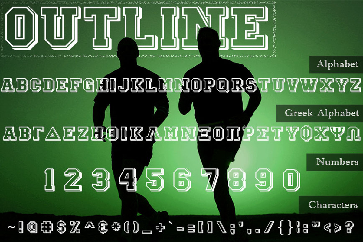 Brotherhood Greek Font Set preview 3