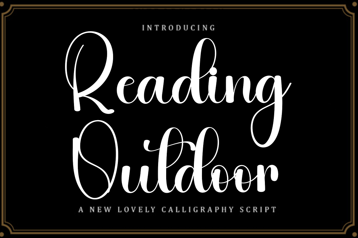 Reading Outdoor, a Handwritten Font by FreshTypeINK (Photo 1 of 8)
