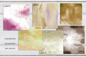 Vintage Watercolor Elements Set