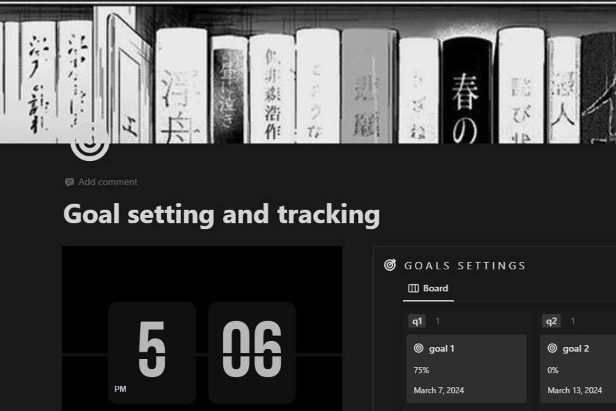 Goal setting and tracking, an App Template by TheNotionGuy (Photo 2 of 2)