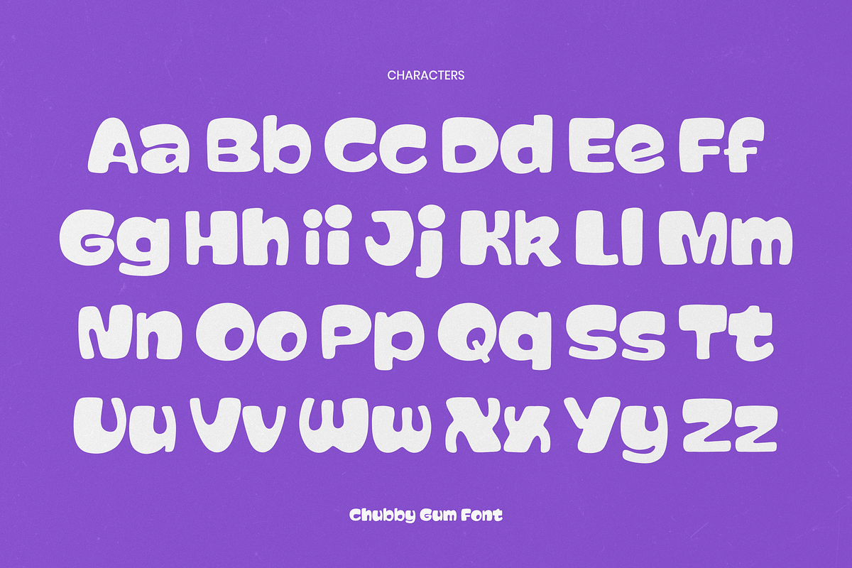 Chubby Gum - A Playful Chunky Font, a Sans Serif Font by agnyhasyastudio (Photo 13 of 15)