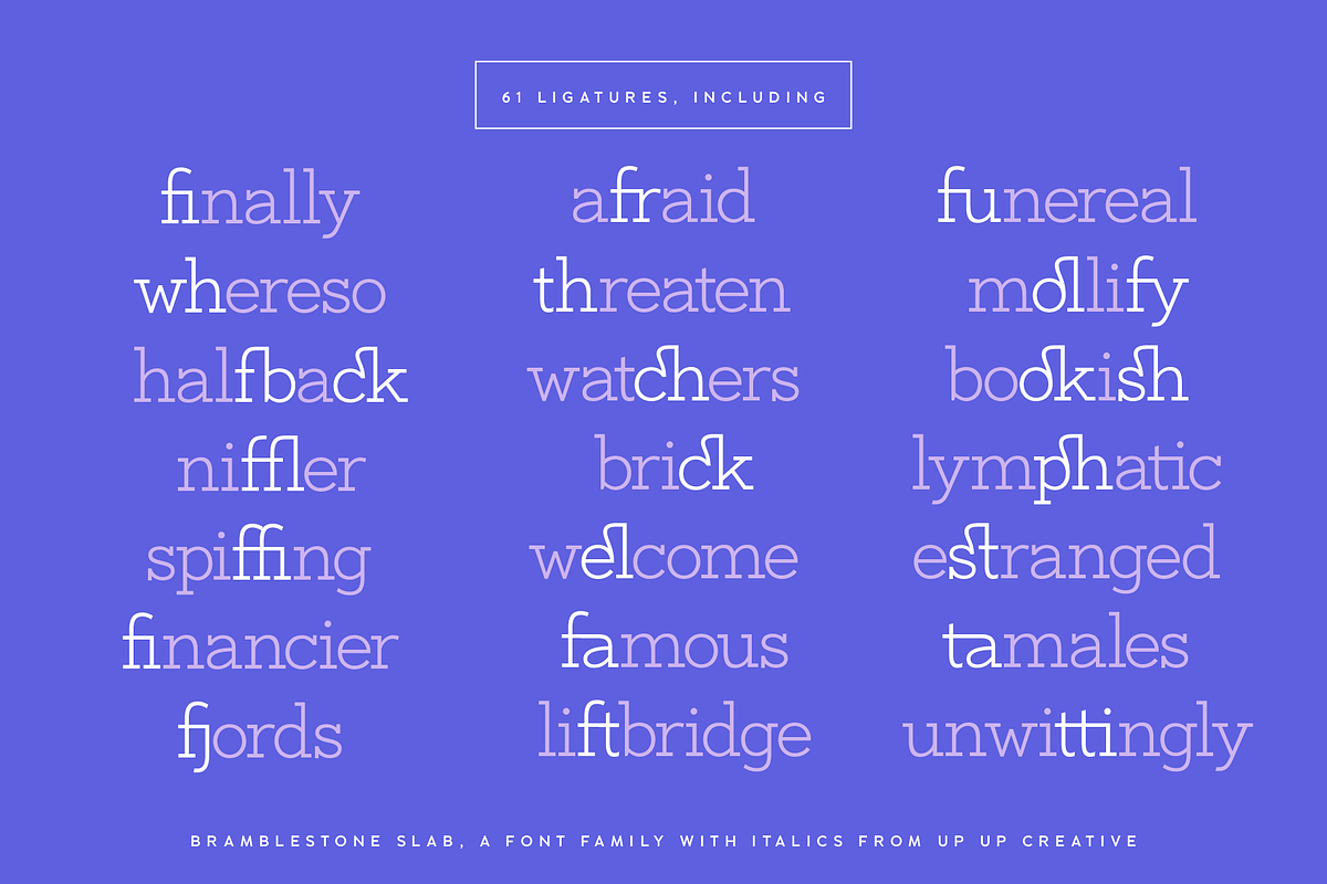 Bramblestone Slab Serif Font Family, a Slab Serif Font by Up Up Creative (Photo 4 of 15)