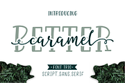 Better Caramel // Font Trio, a Script Font by Sronstudio (Thumbnail 1 of 9)