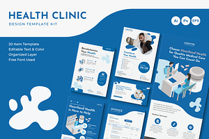 Health Clinic Design Bundle Kit, a Design Template by VUNIRA