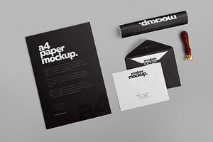 6 Stationery Design Mockups