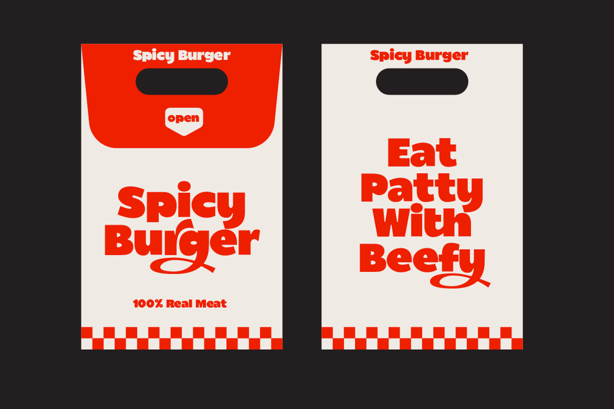 Migurih Bold Food Display Font, a Sans Serif Font by Serbaneka Studio (Photo 3 of 7)