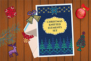 Christmas Knitted Big Elements Set, a Texture Illustration by Katyr (Thumbnail 1 of 6)