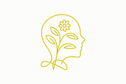 Holistic Mental Health Wellness Logo, a Branding & Logo Template by Signatoro (Thumbnail 1 of 2)