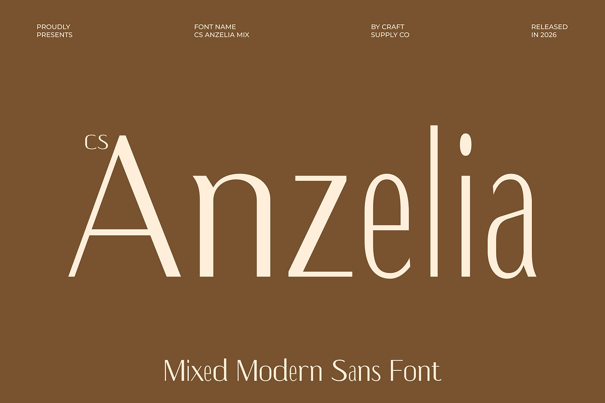 CS Anzelia Mix, a Sans Serif Font by Craft Supply Co. (Photo 1 of 8)