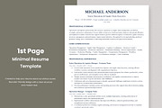 ATS Resume / CV Template Clean, a Resume Template by Anjum Ilyas (Thumbnail 2 of 7)
