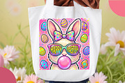 Retro Bunny Easter, Bubblegum Bunny, an Illustration by OK Design (Thumbnail 2 of 6)