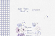 Purple Cottagecore Flowers PNG, a Decorative Illustration by whiteheartdesign (Thumbnail 9 of 17)
