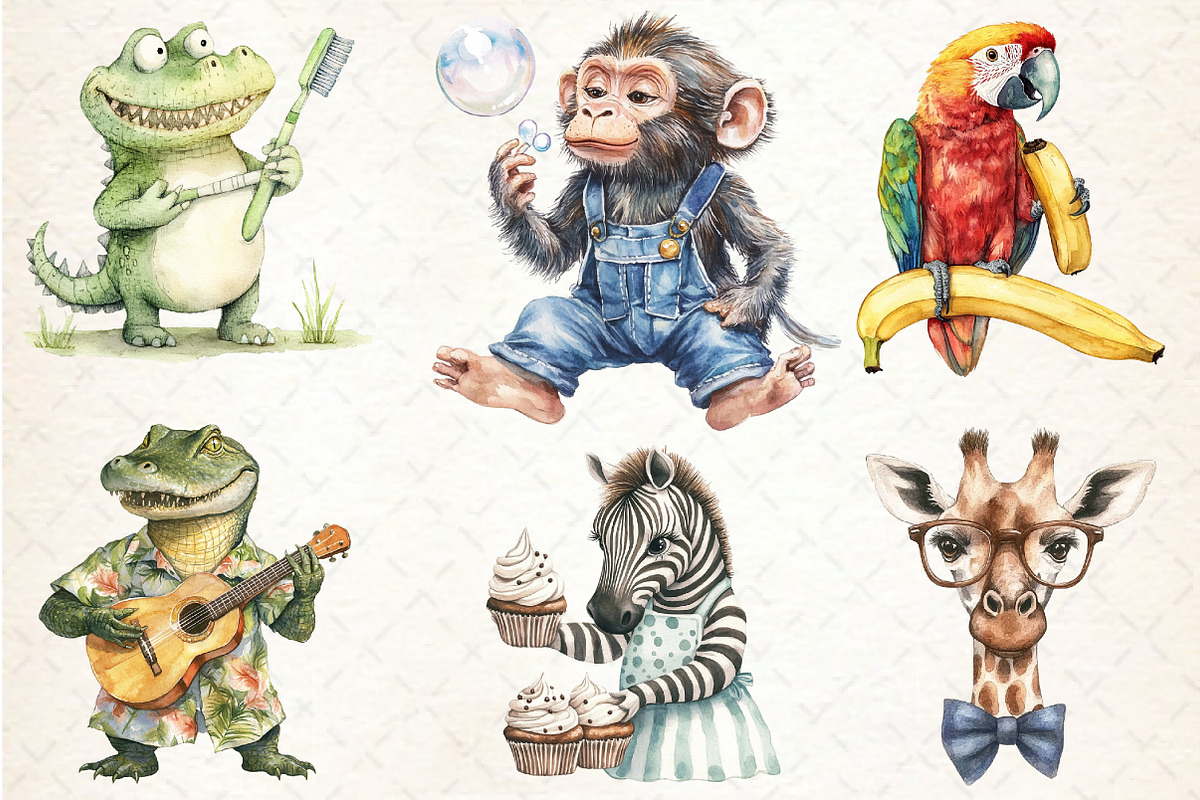 Funny Caricatures of African Animals, a Seasonal Illustration by Rose Art (Photo 4 of 4)
