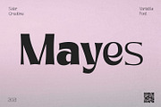 Mayes - Variable Font, a Serif Font by sabrcreative (Thumbnail 1 of 13)