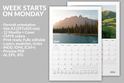 Wall Calendar 2027 (WC030-27), a Stationery Template by mikhailmorosin (Thumbnail 2 of 6)
