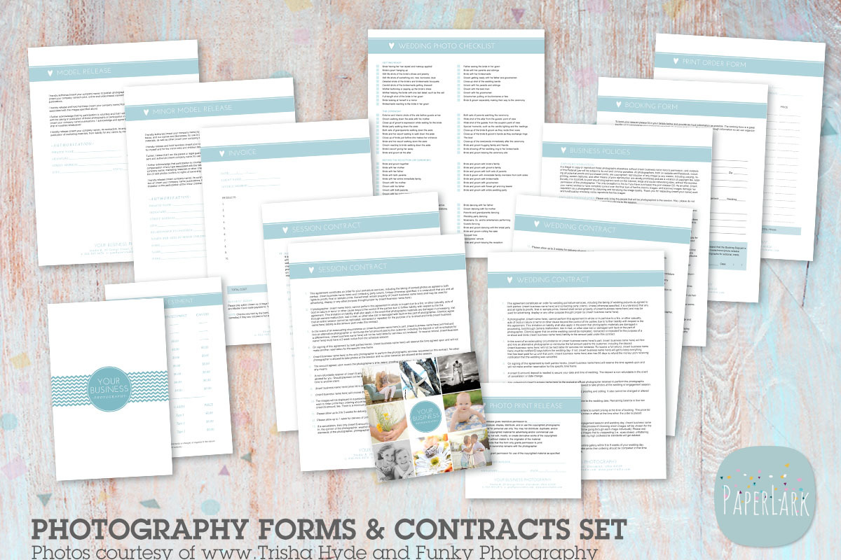 NG007 Photography Contracts & Forms, a Stationery Template by Paper Lark