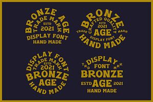 Bronze Age - Display Font