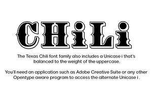 Texas Chili Font Family Complete