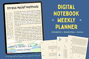 Digital Weekly Planner/Notebook ADHD, a Stationery Template by Ashiya Pixel (Thumbnail 4 of 18)