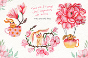 Magnolia Dream - Watercolor, an Illustration by TanataDesign (Thumbnail 2 of 7)