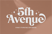 5th Avenue - Fancy Typeface, a Serif Font by 50Fox (Thumbnail 1 of 38)