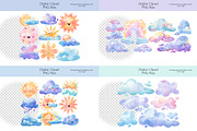 Cartoon Weather Clipart, an Illustration by OllyKo Art (Thumbnail 2 of 8)