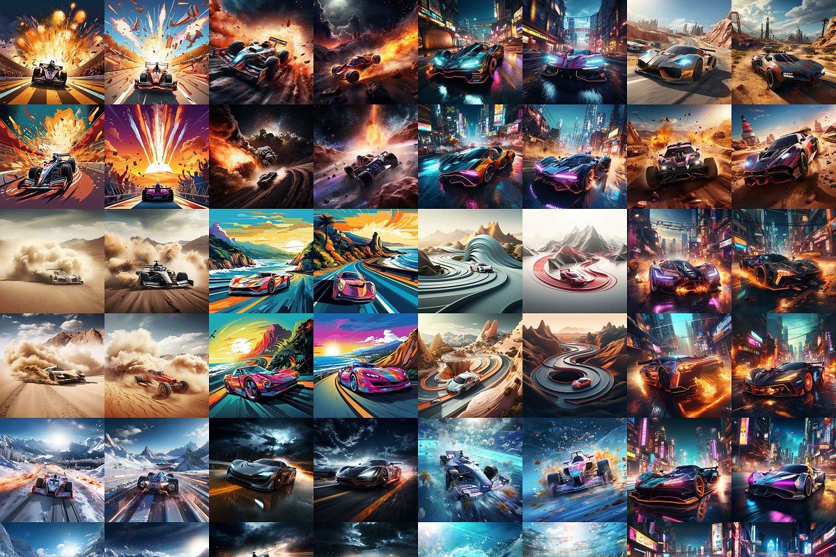 274 Cars Midjourney Prompts, a Transportation Illustration by iHemalaya (Photo 6 of 6)