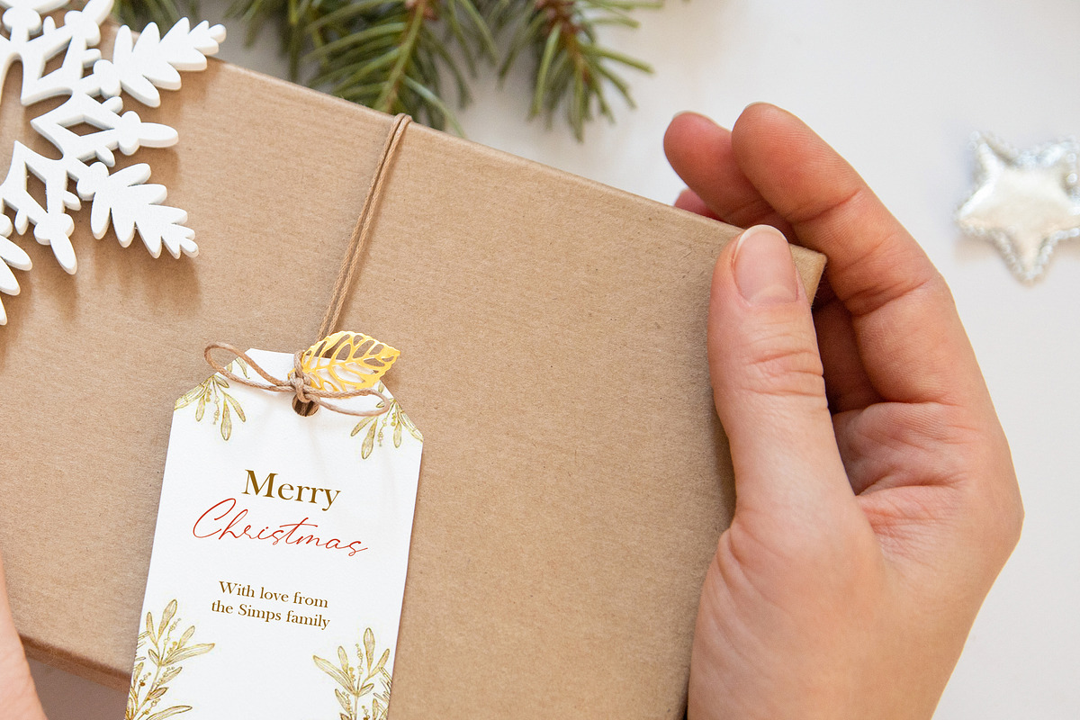 Gift Tag Mockup,Christmas Mockup, a Product Mockup by ILoveMockupDesign (Photo 5 of 10)