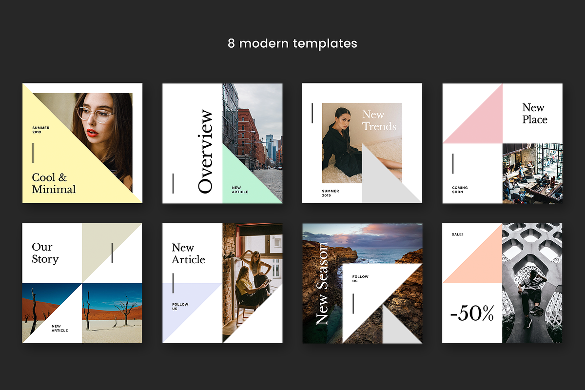 Modern Social Media Kit (Vol. 22), a Social Media Template by uispot (Photo 2 of 3)