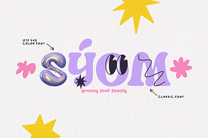 SYOM. Groovy Color Font Family.