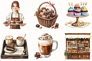Watercolor Chocolate Heaven Clipart, an Illustration by OK Design (Thumbnail 2 of 5)