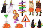 Boo Clipart, a Seasonal Illustration by GlamArtZhanna (Thumbnail 2 of 3)