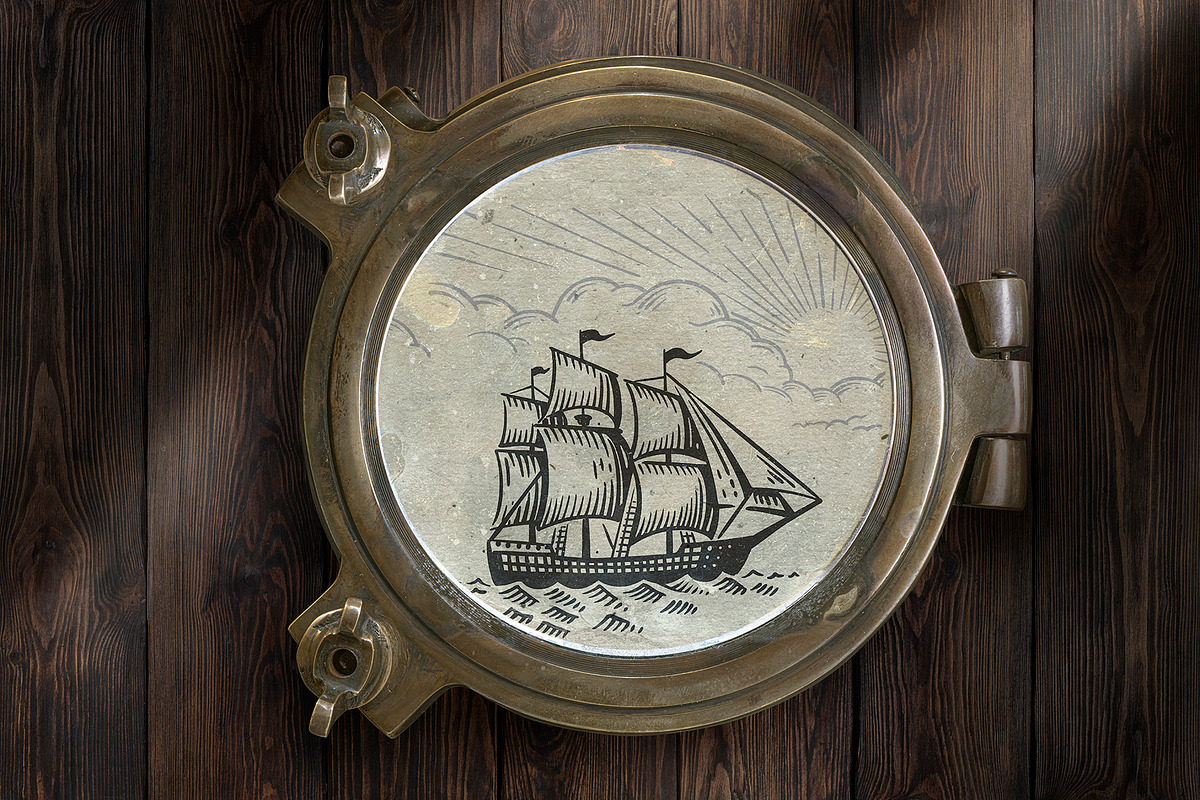 Nautical. Mockups, vector, textures., a Texture Illustration by bioraven (Photo 18 of 26)