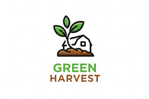 Green Harvest Logo, a Branding & Logo Template by Logocreative