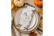 Autumn Leaf Card Menu, a Product Mockup by MockupWizard (Thumbnail 3 of 3)